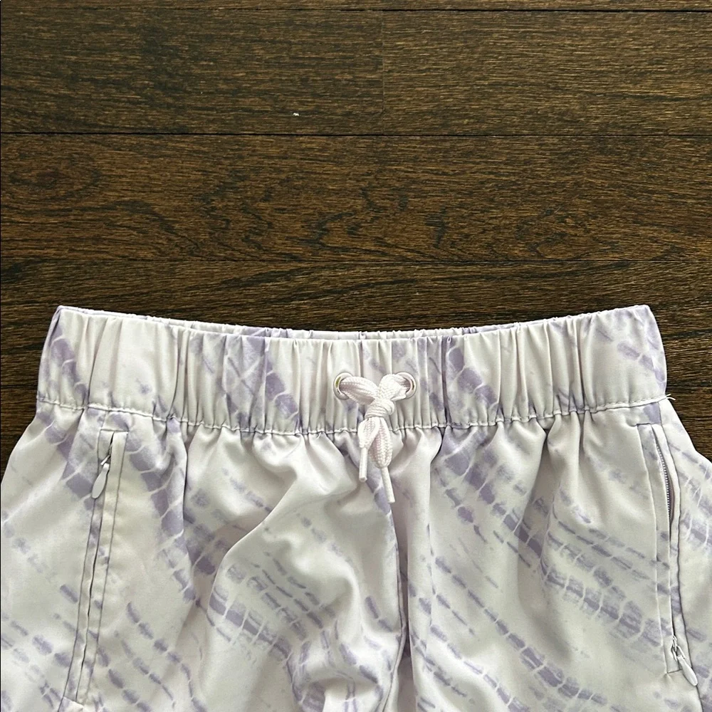 Gap Fit Girls Purple and White Active Shorts Size Medium